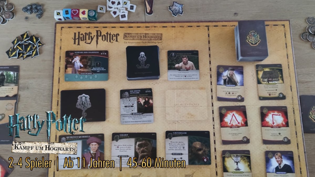 Harry Potter Kampf um Hogwarts in 69 Sekunden | Spielaufbau, Spielablauf und Spielziel kurz erklärt - Spielefürst