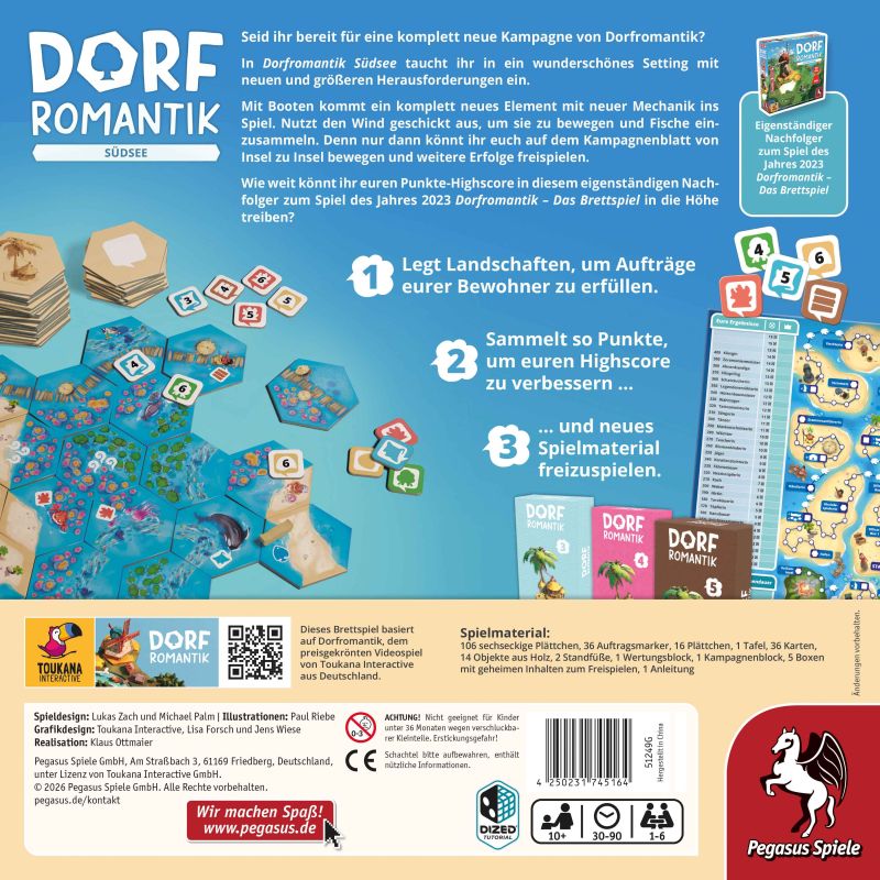 Dorfromantik - Südsee Spielmaterial 1