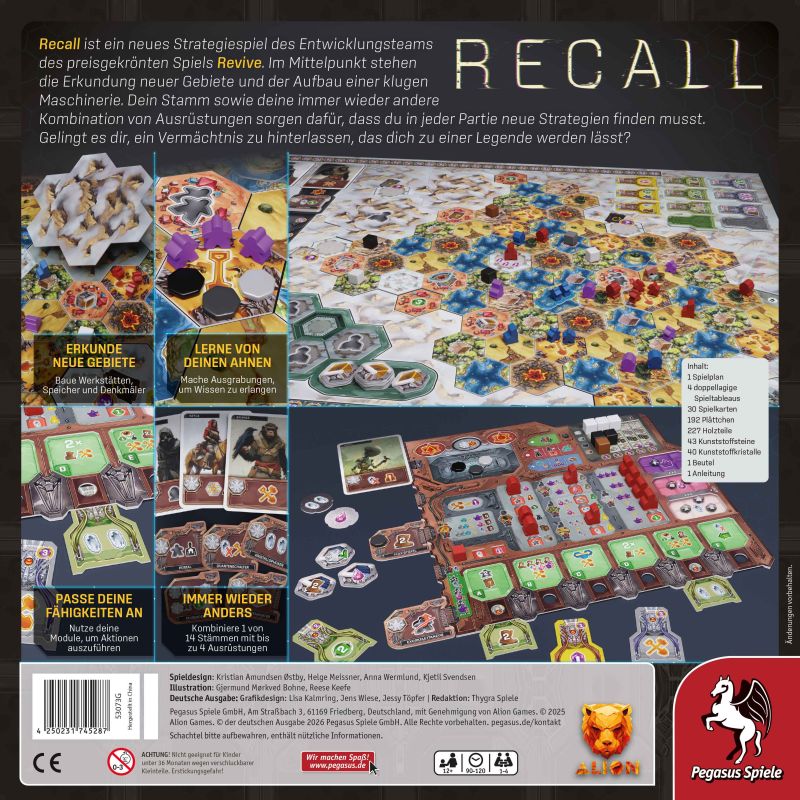 Recall Spielmaterial 1