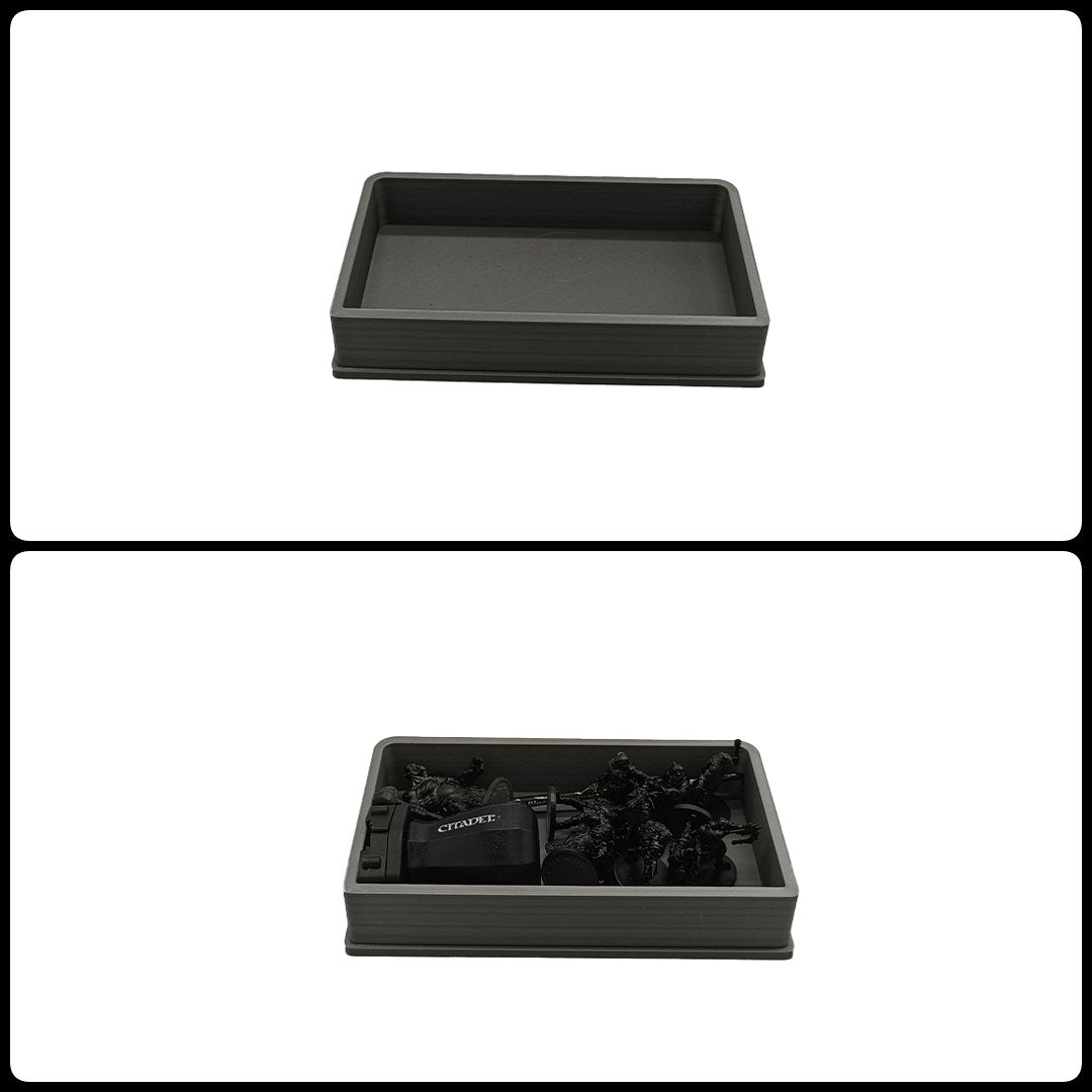 Aufbewahrungsbox ohne Trenner inkl. 60mm Rahmen - Spielefürst