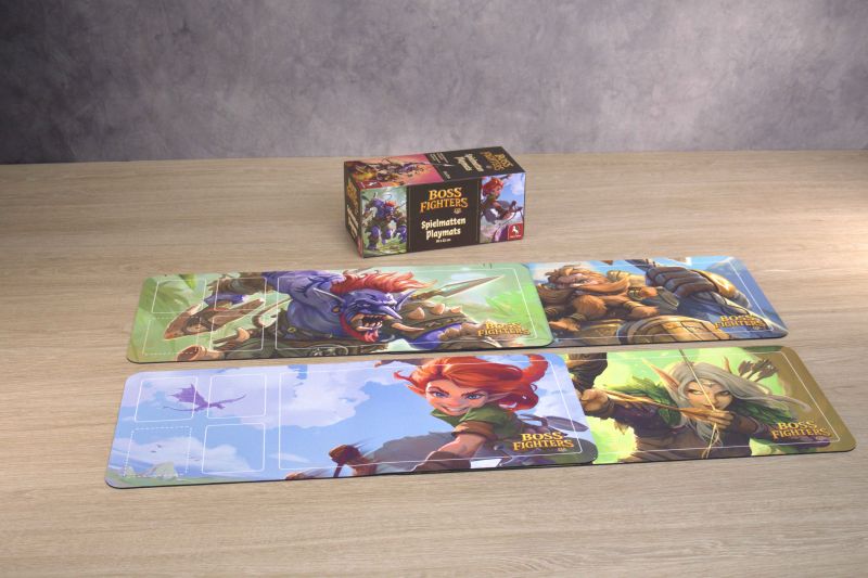 Boss Fighters QR Spielmatten (4 Stück) | Vorbestellung - Spielefürst