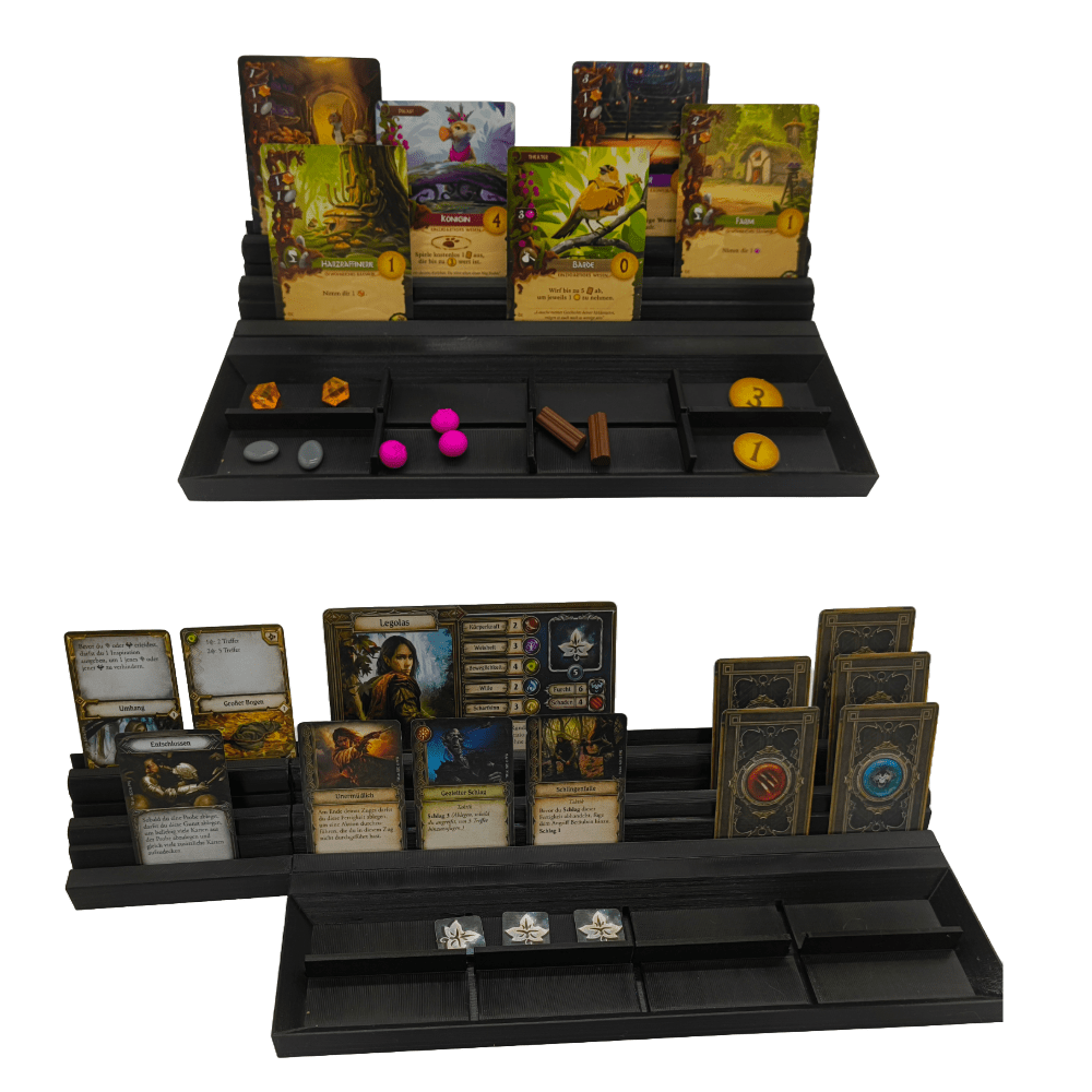 Die Hand der Fürstin | 3in1 Lösung für Handkarten, Token, Münzen & Kartendecks - Spielefürst