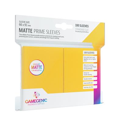 Gamegenic - Matte Prime Sleeves (100 Sleeves) - Spielefürst