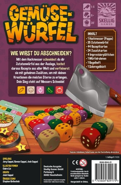 Gemüsewürfel | Vorbestellung - Spielefürst