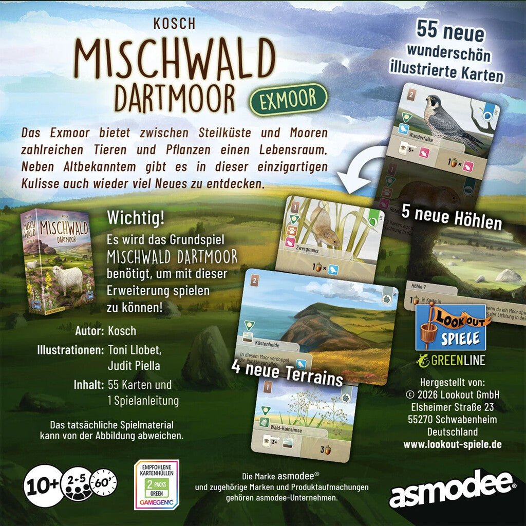 Mischwald: Dartmoor - Exmoor - Spielefürst