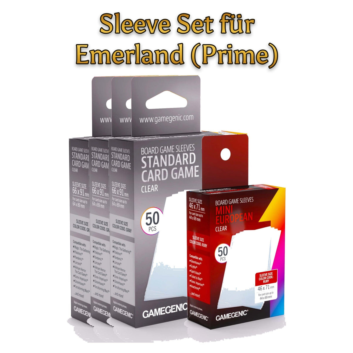 Sleeve Set für Emerland: Ein Spiel in der Welt von Everdell (Prime) - Spielefürst