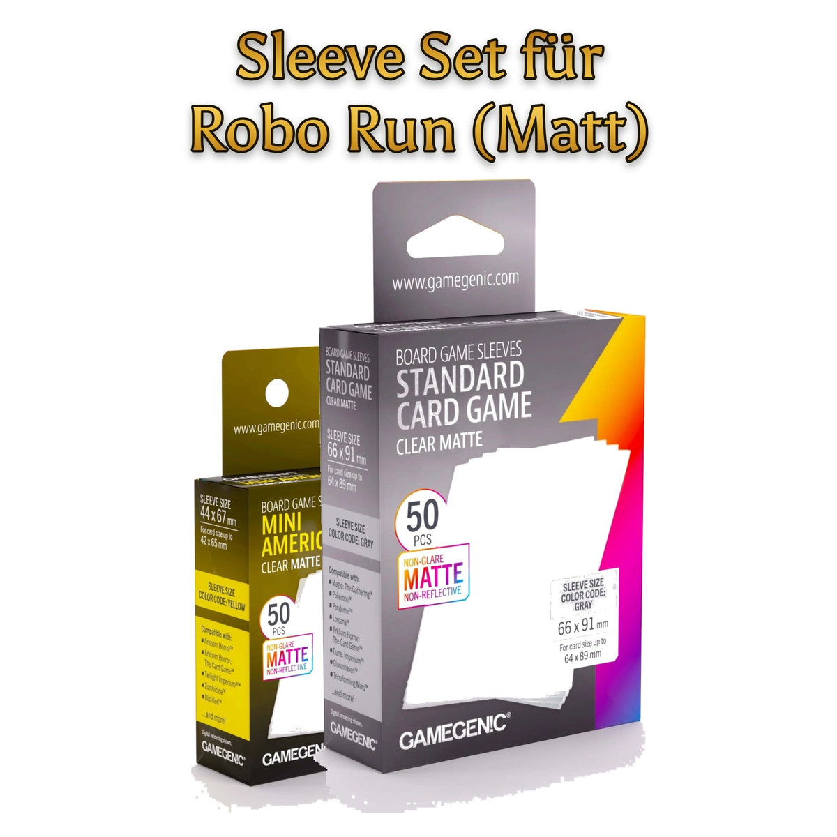 Sleeve Set für Robo Run (Matt) - Spielefürst