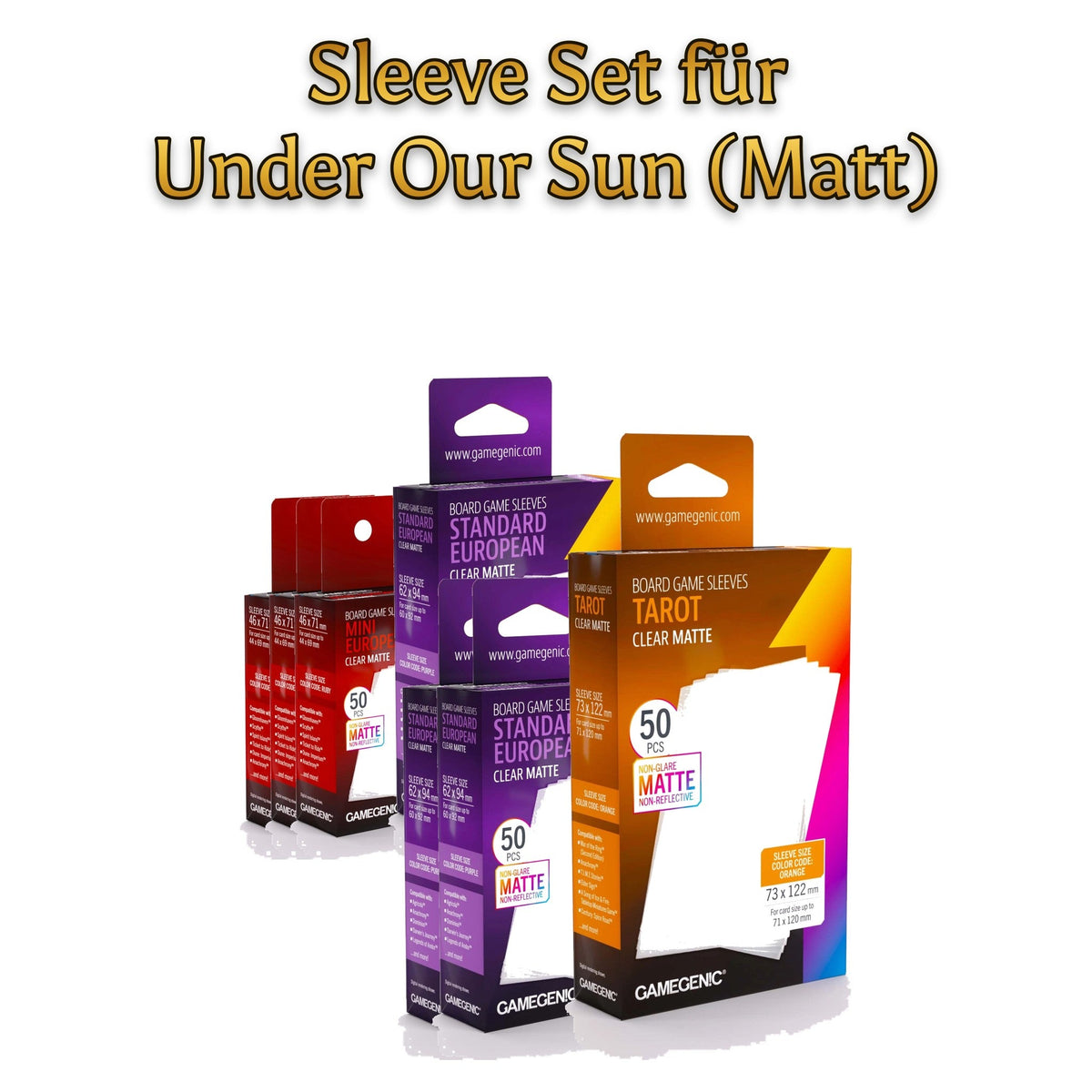 Sleeve Set für Under Our Sun: Grundspiel (2. Edition) (Matt) - Spielefürst