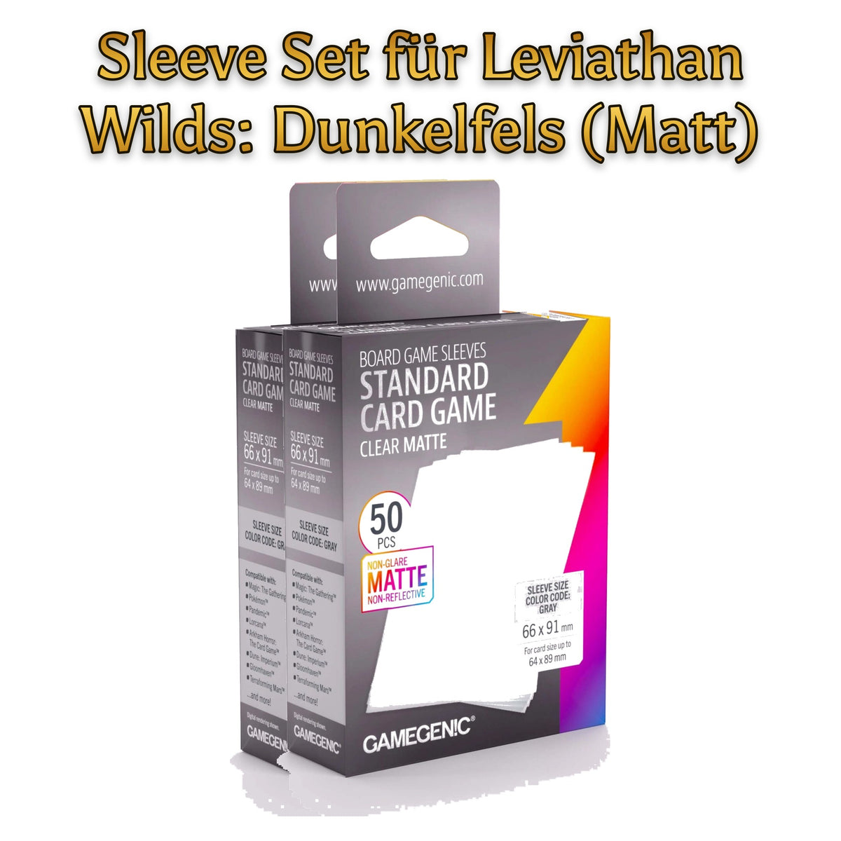 Sleeve Set für Leviathan Wilds: Dunkelfels (Matt)