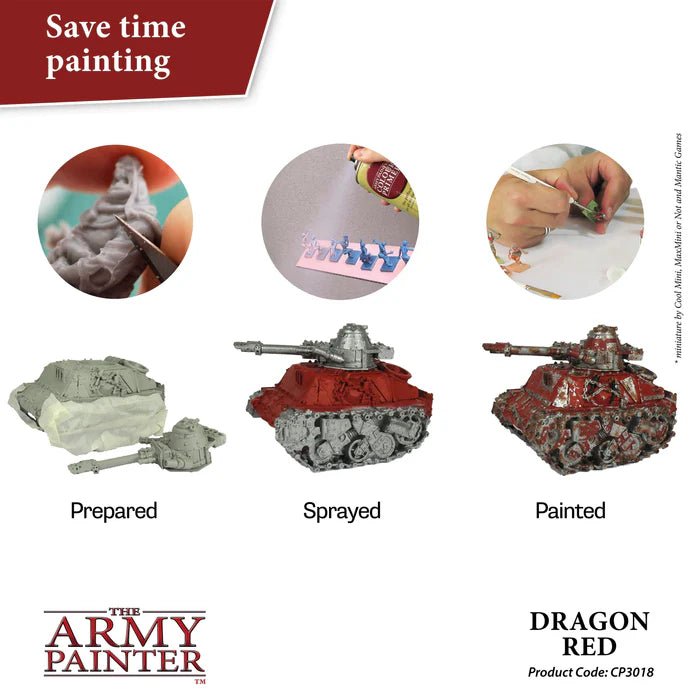 The Army Painter - Colour Primer - Dragon Red Spray (400ml) - Spielefürst