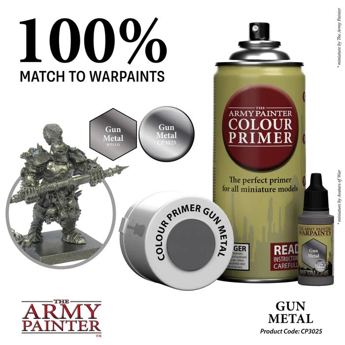 The Army Painter - Colour Primer - Gun Metal Spray (400ml) - Spielefürst