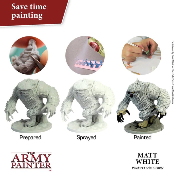 The Army Painter - Colour Primer - Matt White Spray (400ml) - Spielefürst