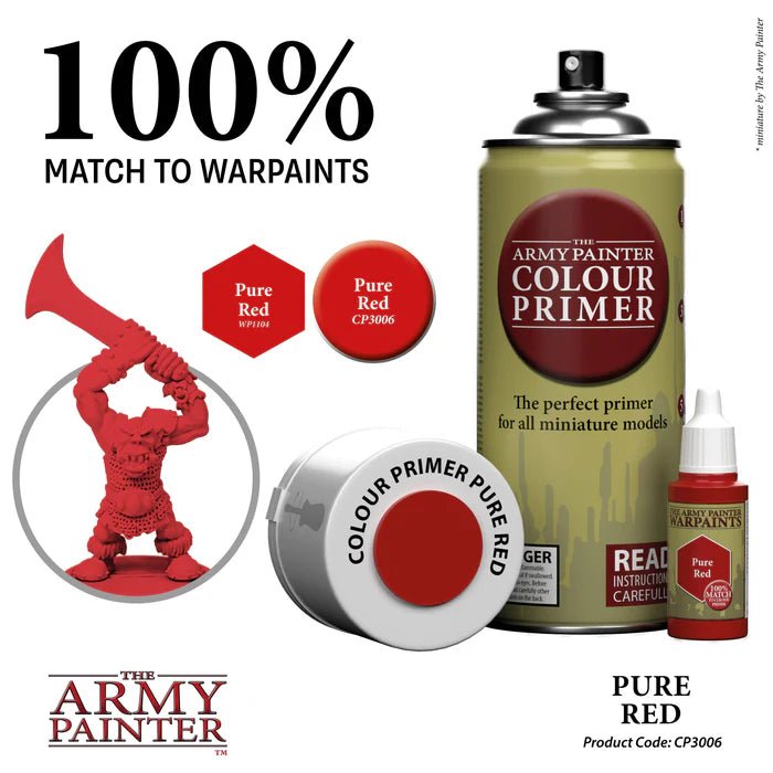 The Army Painter - Colour Primer - Pure Red Spray (400ml) - Spielefürst