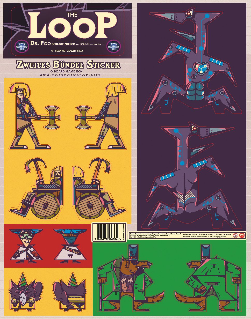 The Loop: Zweites Bündel Sticker - Spielefürst