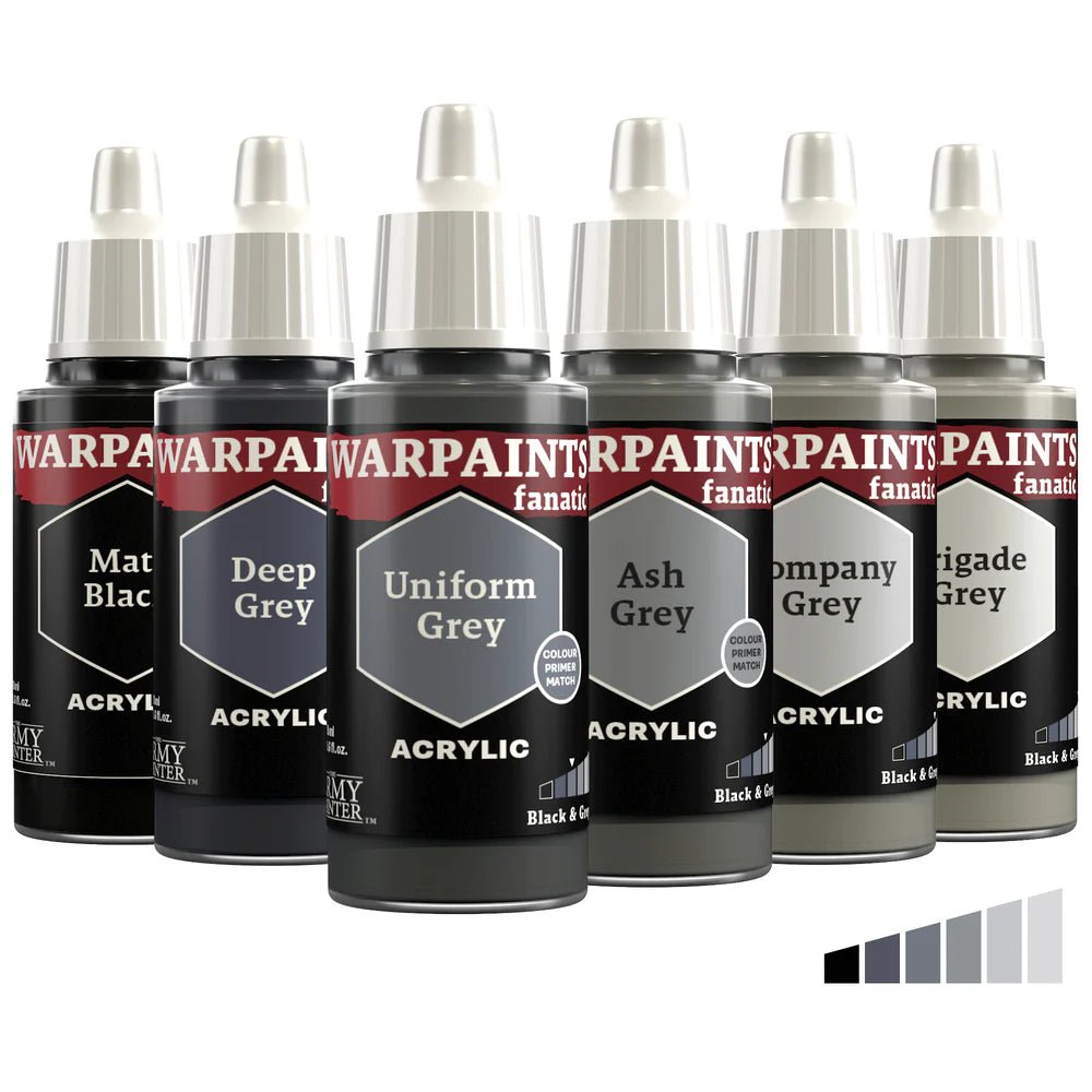 Warpaints Fanatic - Flexible Triad: Black & Greys - Spielefürst
