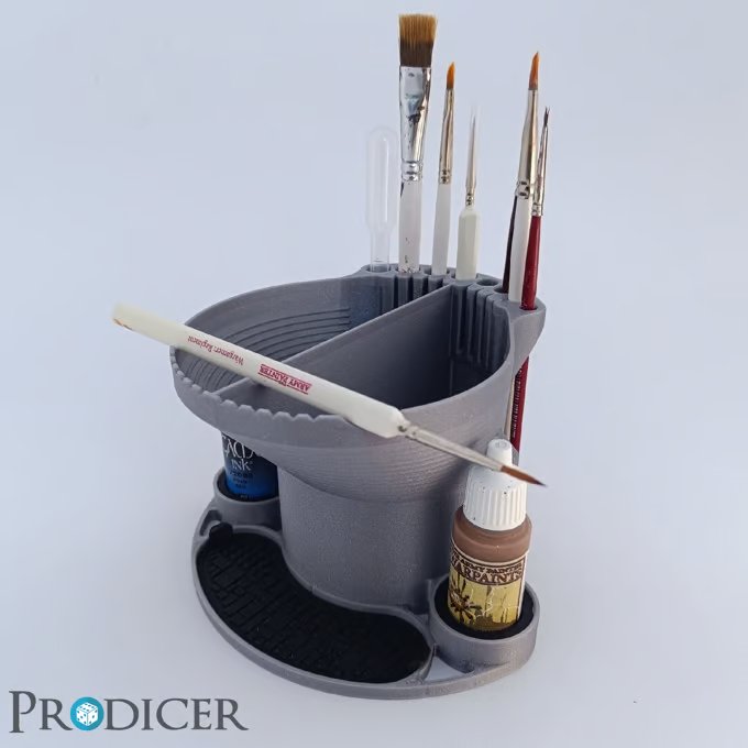 Water Pro Pot V2 - Kombination aus Farbbecher, Pinselhalter und Farbtopfhalter - Spielefürst