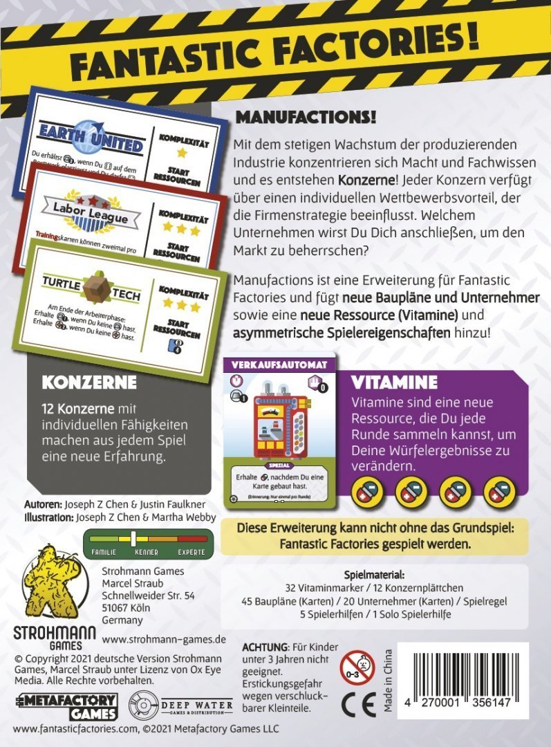 Fantastic Factories: Manufactions - Spielefürst