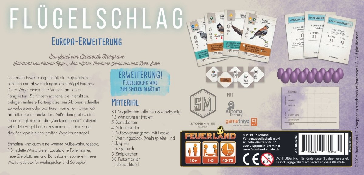 Flügelschlag: Europa Erweiterung - Spielefürst