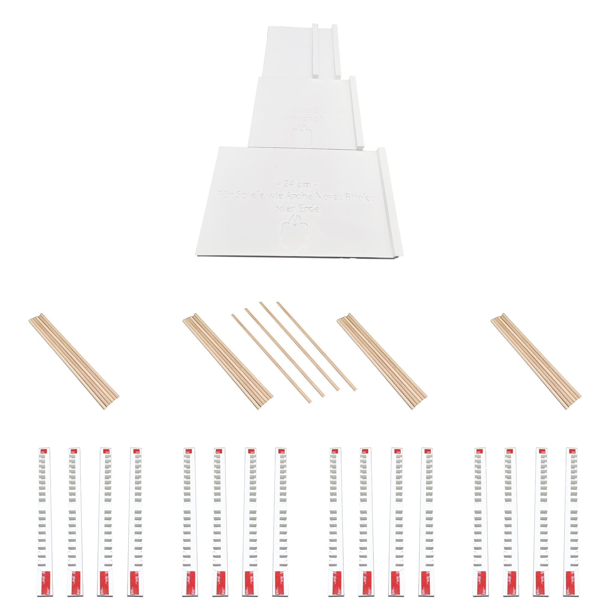 Fürstinator Starter Set für 4 Kallax-Fächer - Weiß - Spielefürst