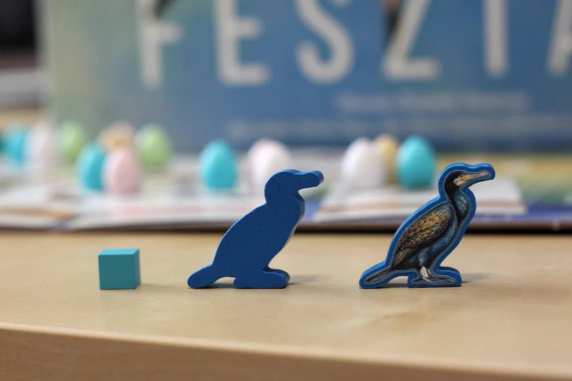 Holz-Meeple & Sticker für Flügelschlag - Spielefürst