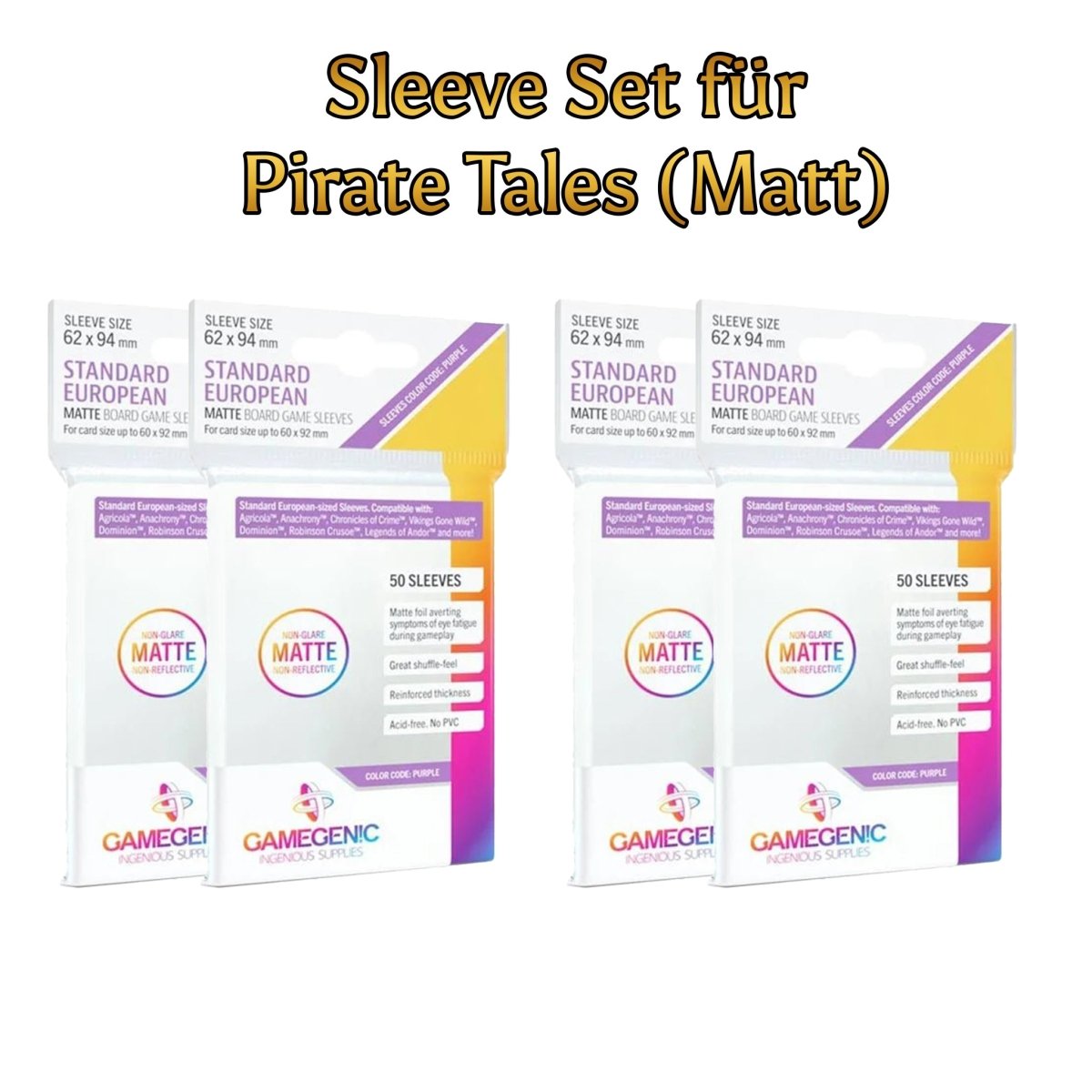 Sleeve Set für Pirate Tales (Matt) - Spielefürst
