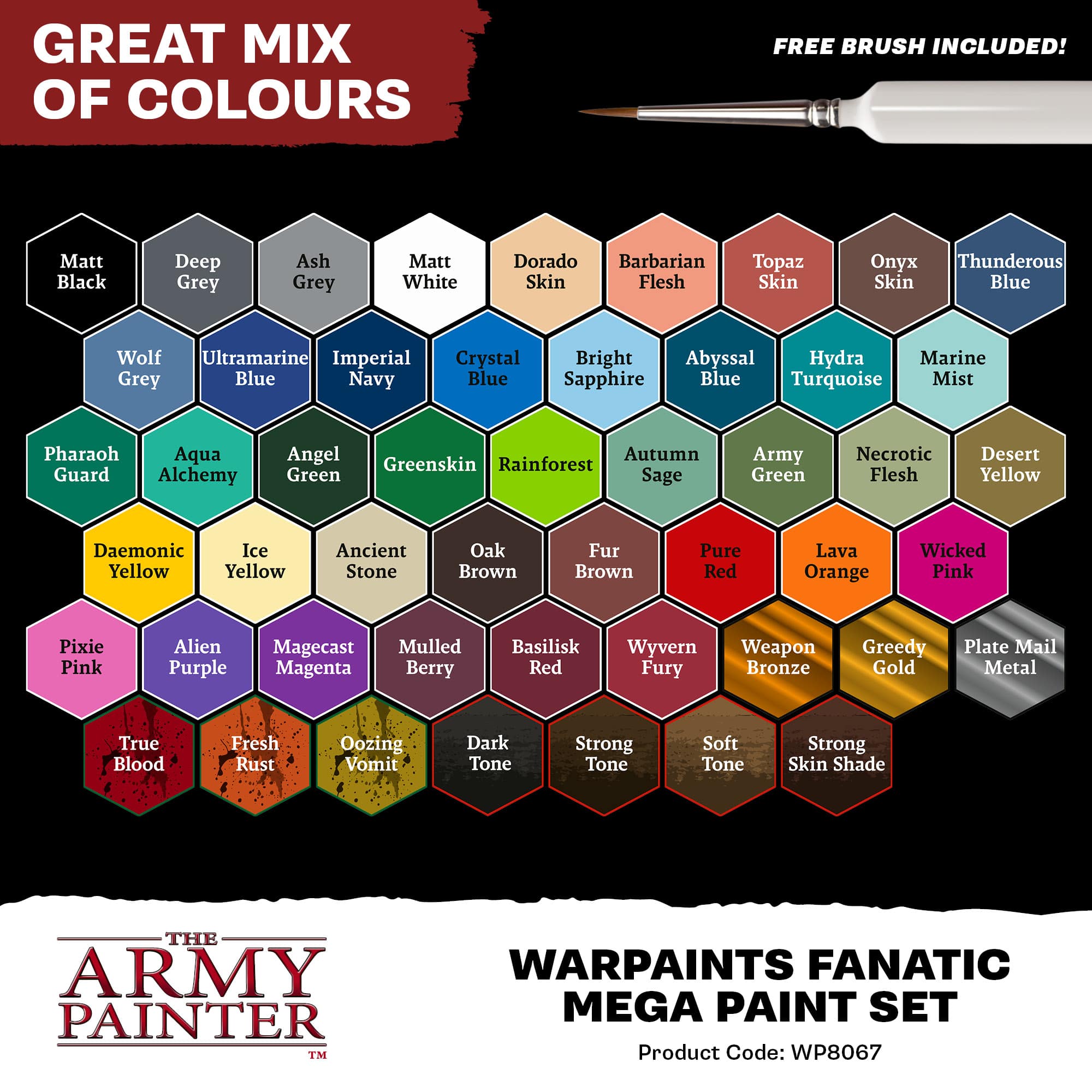 The Army Painter – Warpaints Fanatic Mega Paint Set | Vorbestellung - Spielefürst