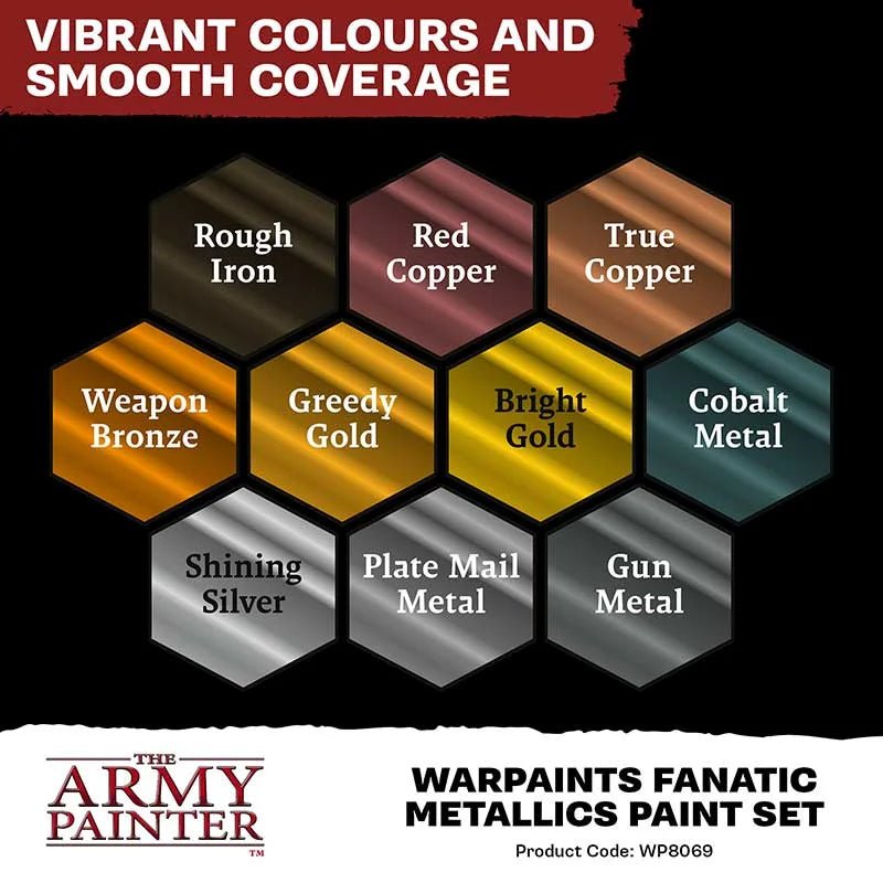 The Army Painter – Warpaints Fanatic Metallics Set | Vorbestellung - Spielefürst