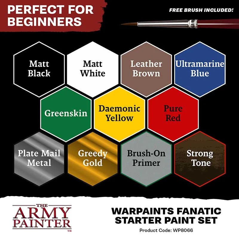 The Army Painter – Warpaints Fanatic Starter Set | Vorbestellung - Spielefürst