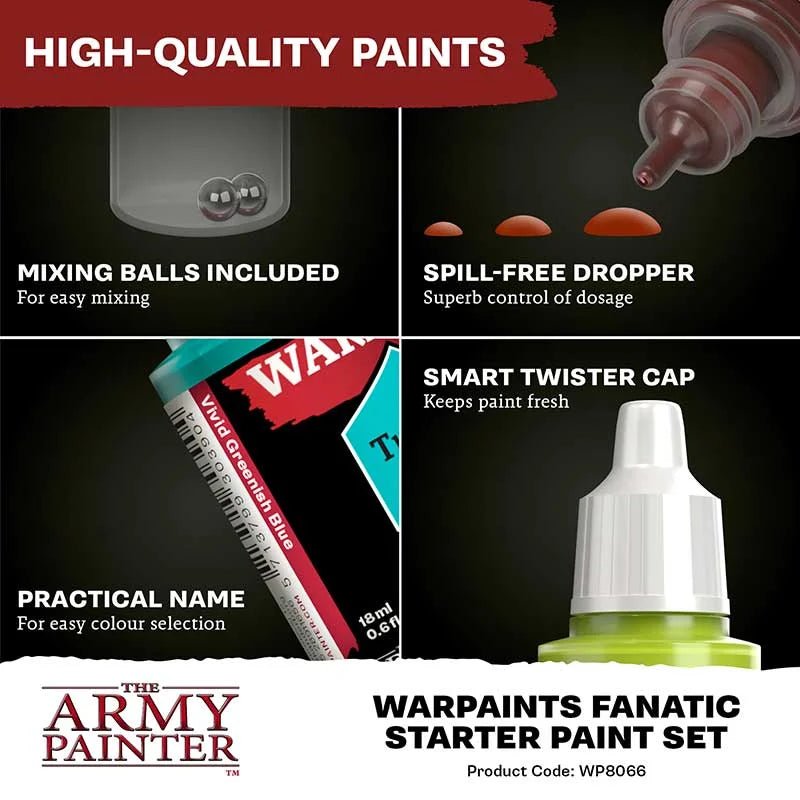 The Army Painter – Warpaints Fanatic Starter Set | Vorbestellung - Spielefürst