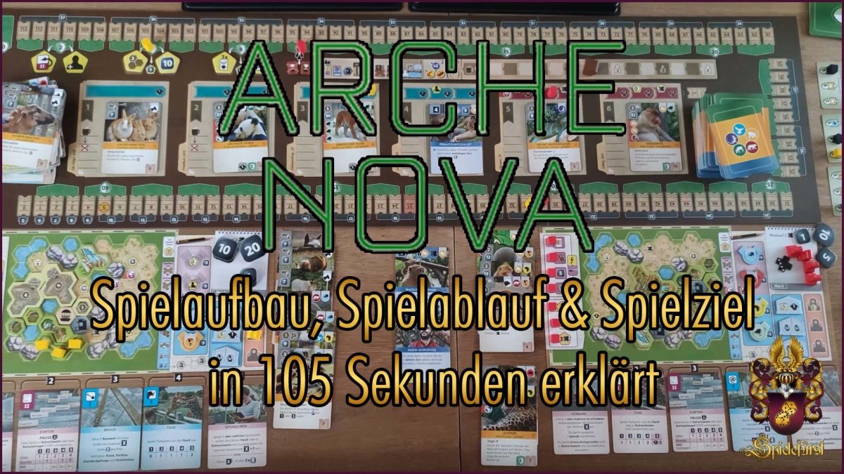 Arche Nova in 105 Sekunden | Spielaufbau, Spielablauf und Spielziel kurz erklärt - Spielefürst