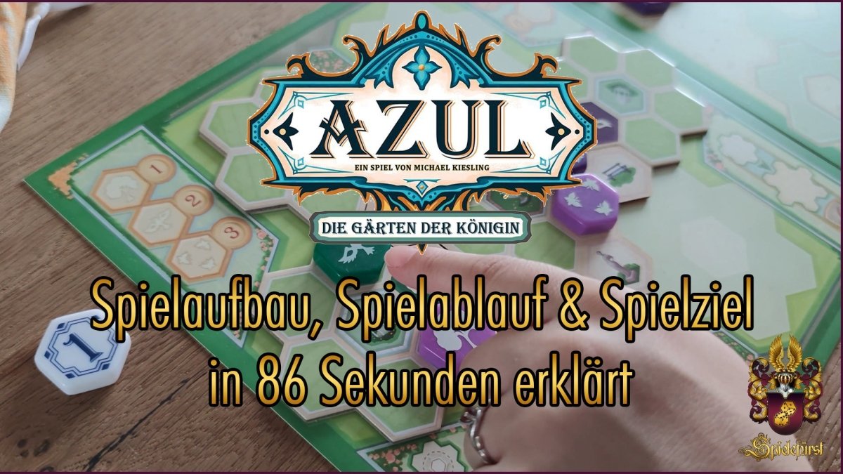 Azul: Die Gärten der Königin in 86 Sekunden | Spielaufbau, Spielablauf und Spielziel kurz erklärt - Spielefürst