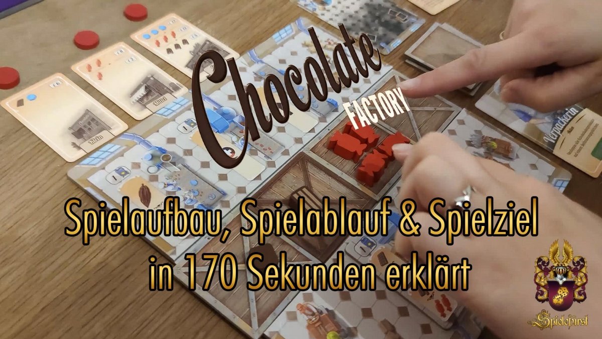 Chocolate Factory in 170 Sekunden | Spielaufbau, Spielablauf und Spielziel kurz erklärt - Spielefürst