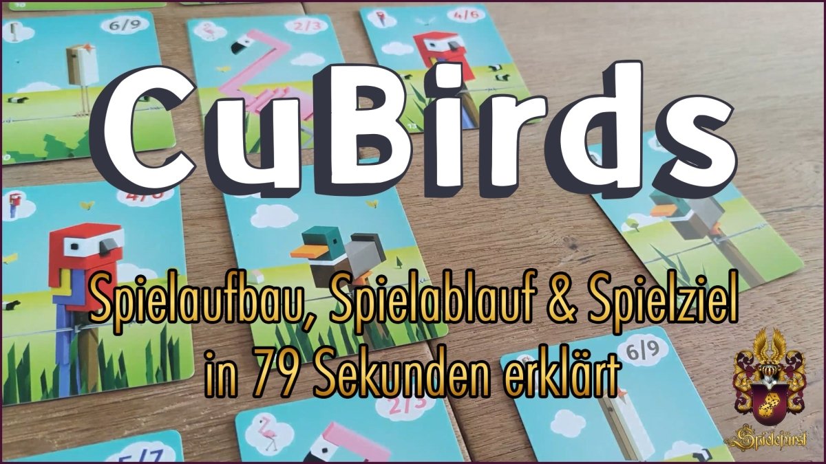 Cubirds in 79 Sekunden | Spielaufbau, Spielablauf und Spielziel kurz erklärt - Spielefürst
