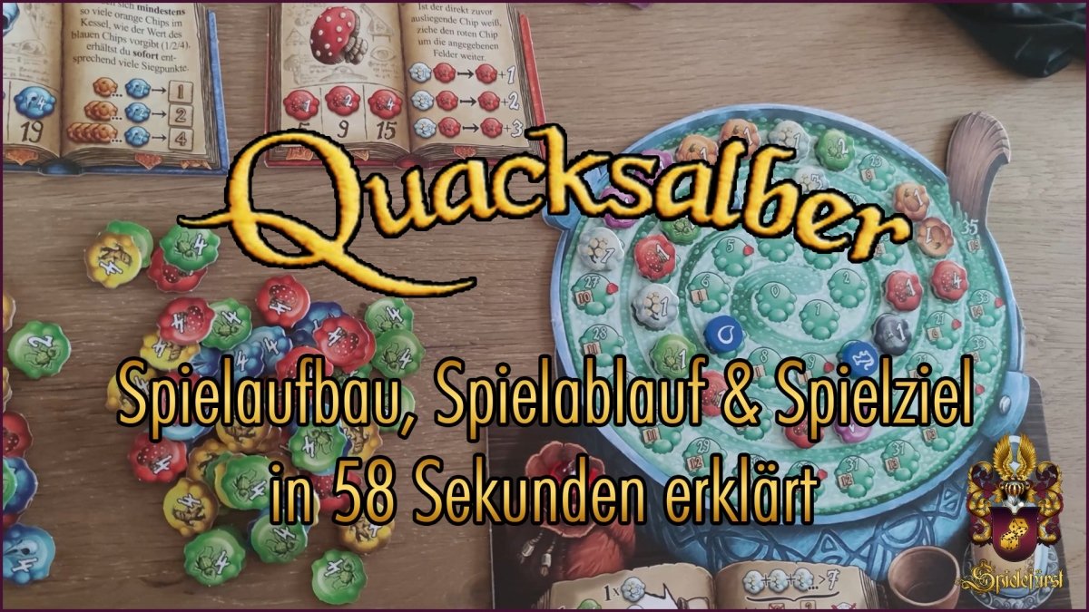 Die Quacksalber von Quedlinburg in 58 Sekunden | Spielaufbau, Spielablauf und Spielziel kurz erklärt - Spielefürst
