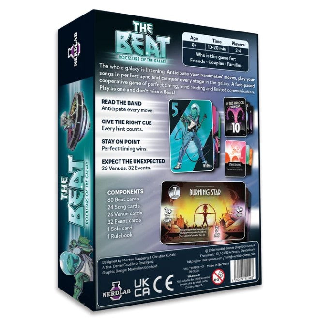The Beat: Rockstars of the Galaxy Rückseite der Schachtel