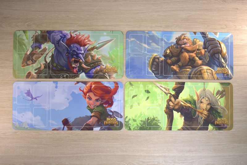 Boss Fighters QR Spielmatten (4 Stück) | Vorbestellung - Spielefürst