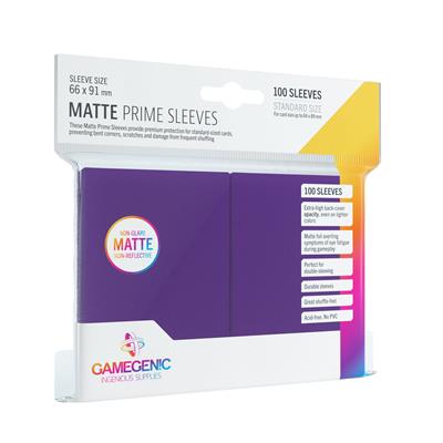 Gamegenic - Matte Prime Sleeves (100 Sleeves) - Spielefürst