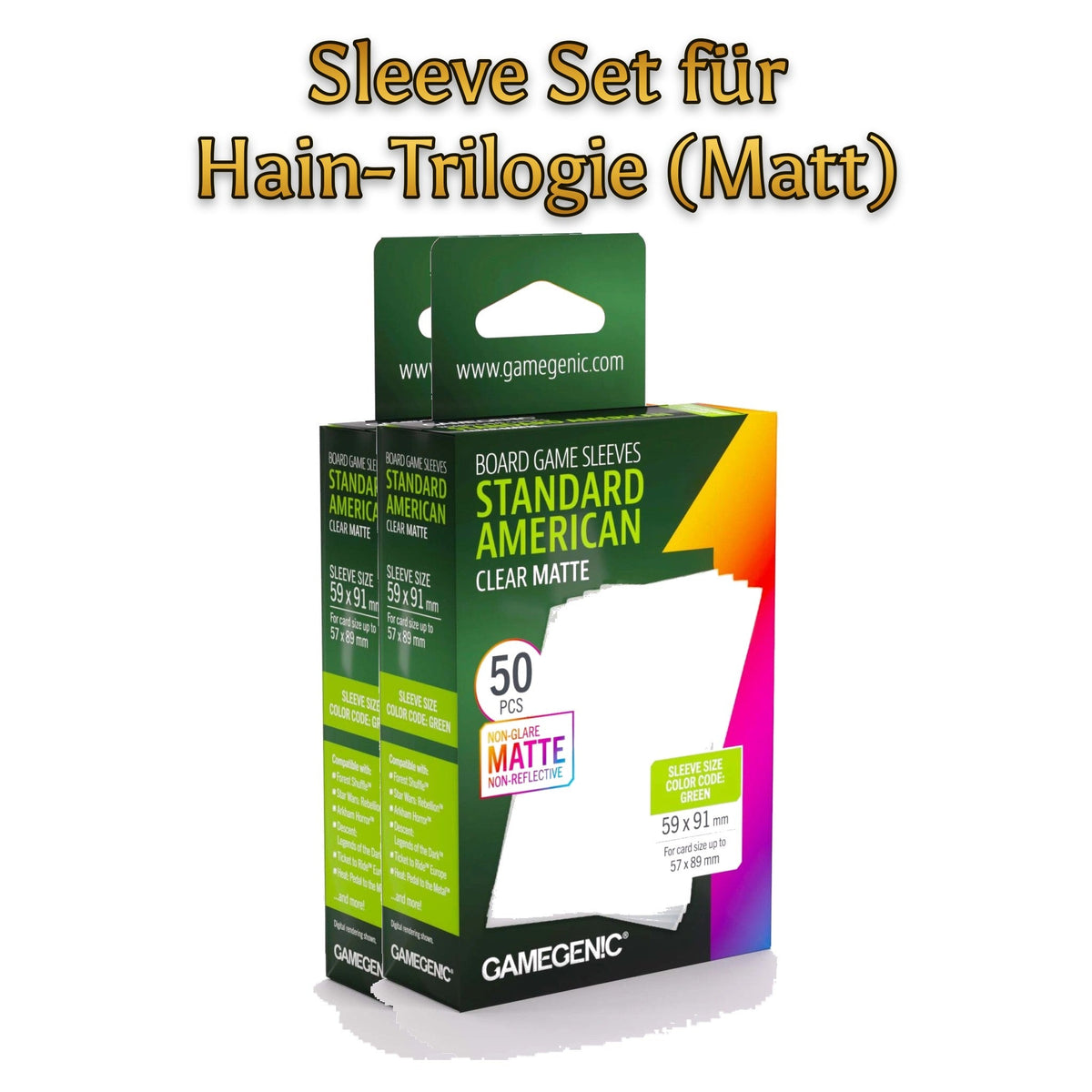 Sleeve Set für Hain-Trilogie (Matt) - Spielefürst