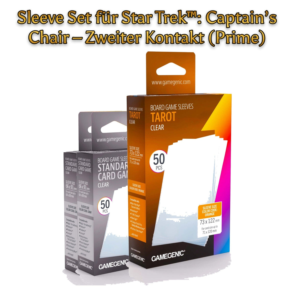 Sleeve Set für Star Trek™: Captain’s Chair – Zweiter Kontakt (Prime) - Spielefürst
