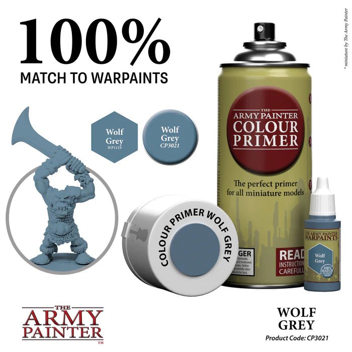 The Army Painter - Colour Primer - Wolf Grey Spray (400ml) - Spielefürst