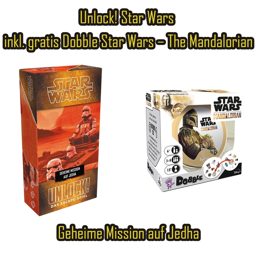Unlock! Star Wars inkl. gratis Dobble Star Wars – The Mandalorian - Spielefürst
