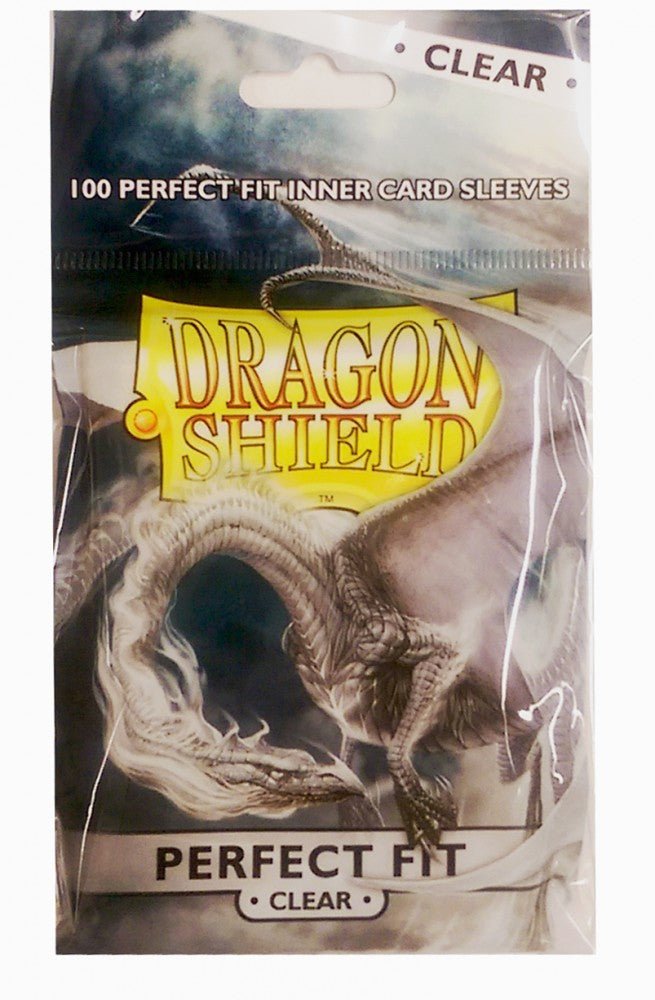 Dragon Shield Standard Perfect Fit Sleeves - Clear/Clear (100 Sleeves) - Spielefürst