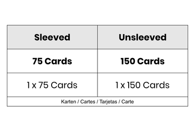 Feldherr Kartenhalter für Spielkarten Standard American Board Game Size - 150 Karten - 1 Fach - Spielefürst