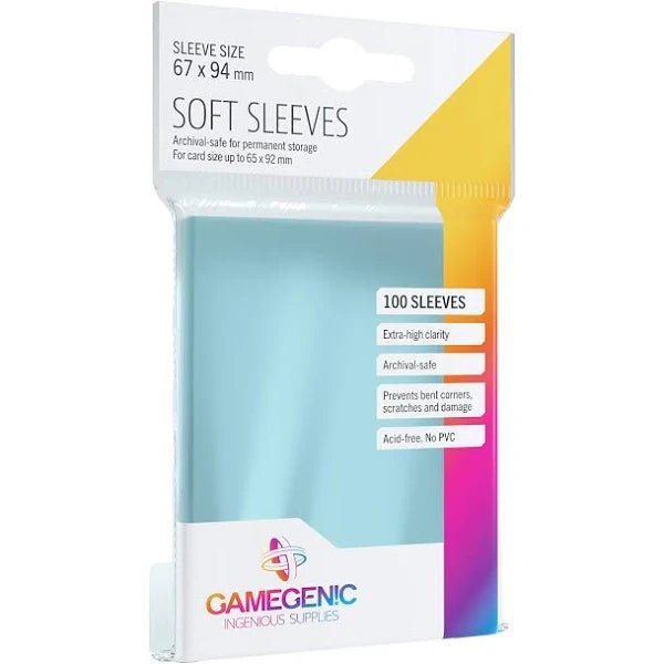 Gamegenic - Soft Sleeves - Clear (100 Sleeves) - Spielefürst