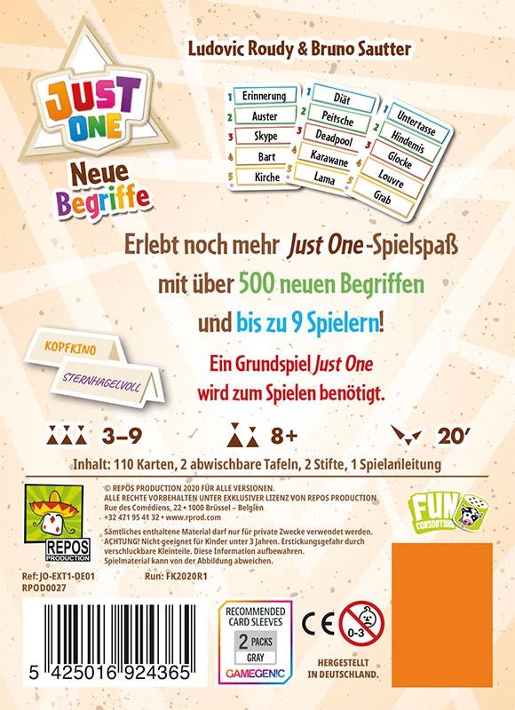 Just One – Neue Begriffe - Spielefürst