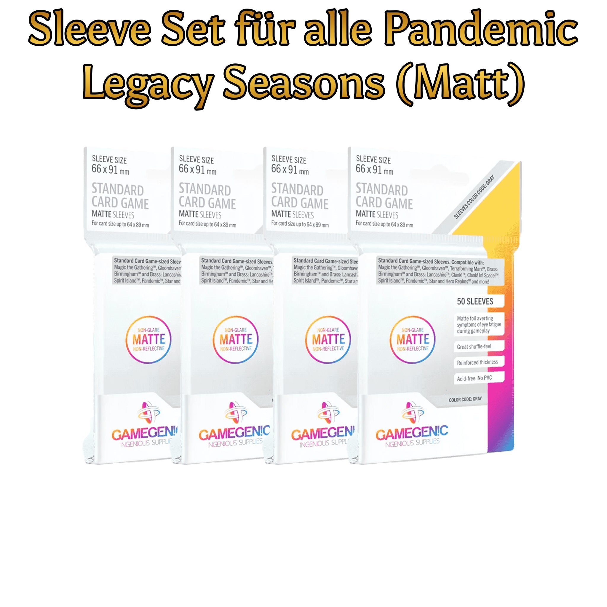 Sleeve Set für Pandemic Legacy (Matt) - Spielefürst