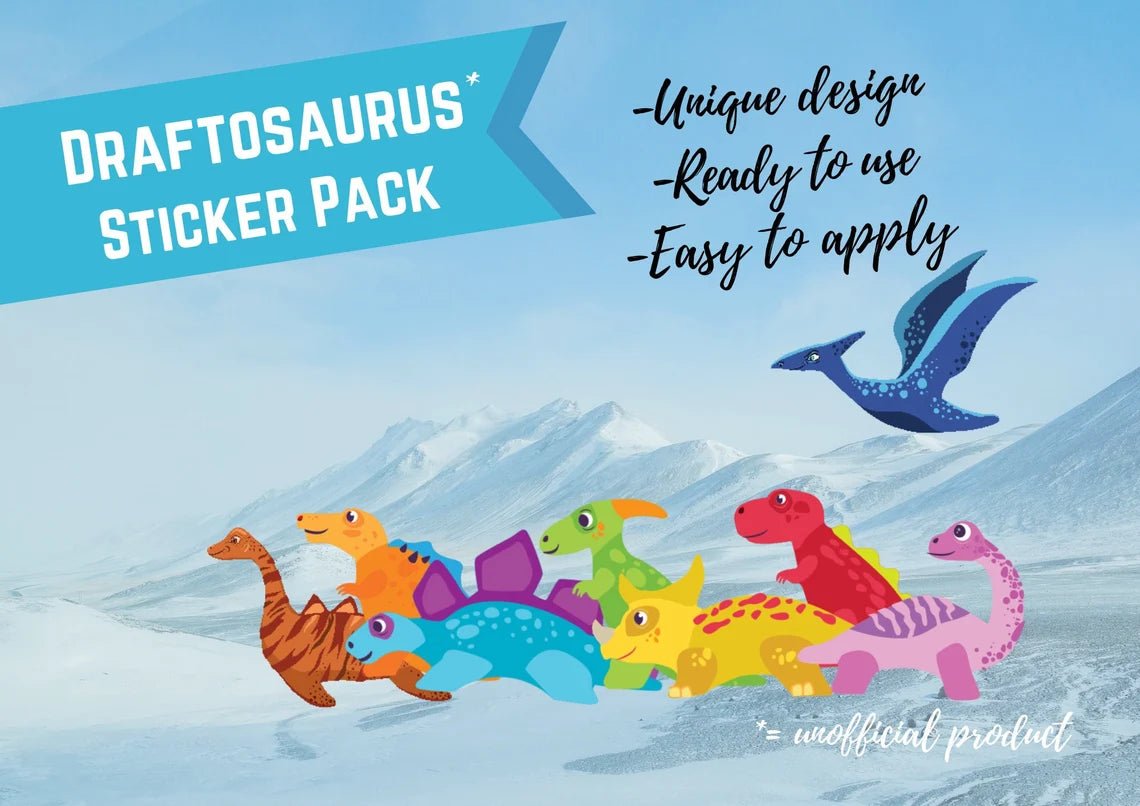 Sticker für Draftosaurus mit Marina und Aerial Show - Spielefürst