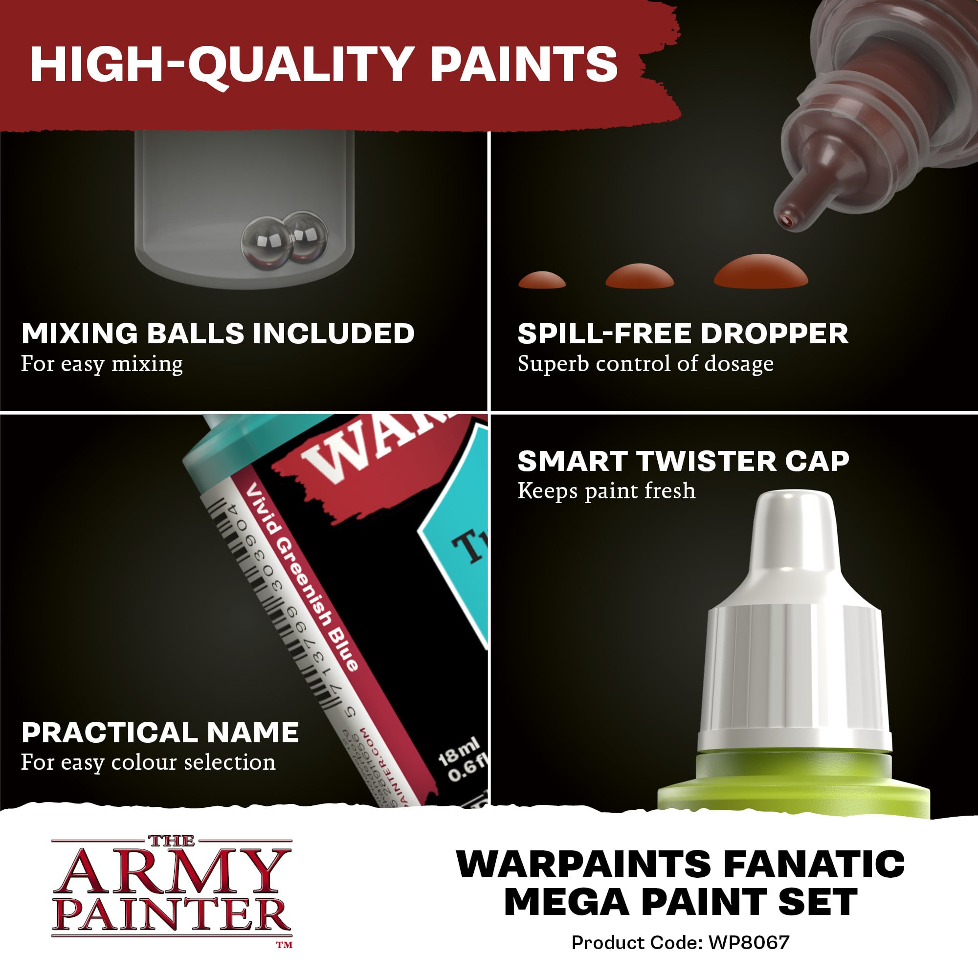 The Army Painter – Warpaints Fanatic Mega Paint Set | Vorbestellung - Spielefürst