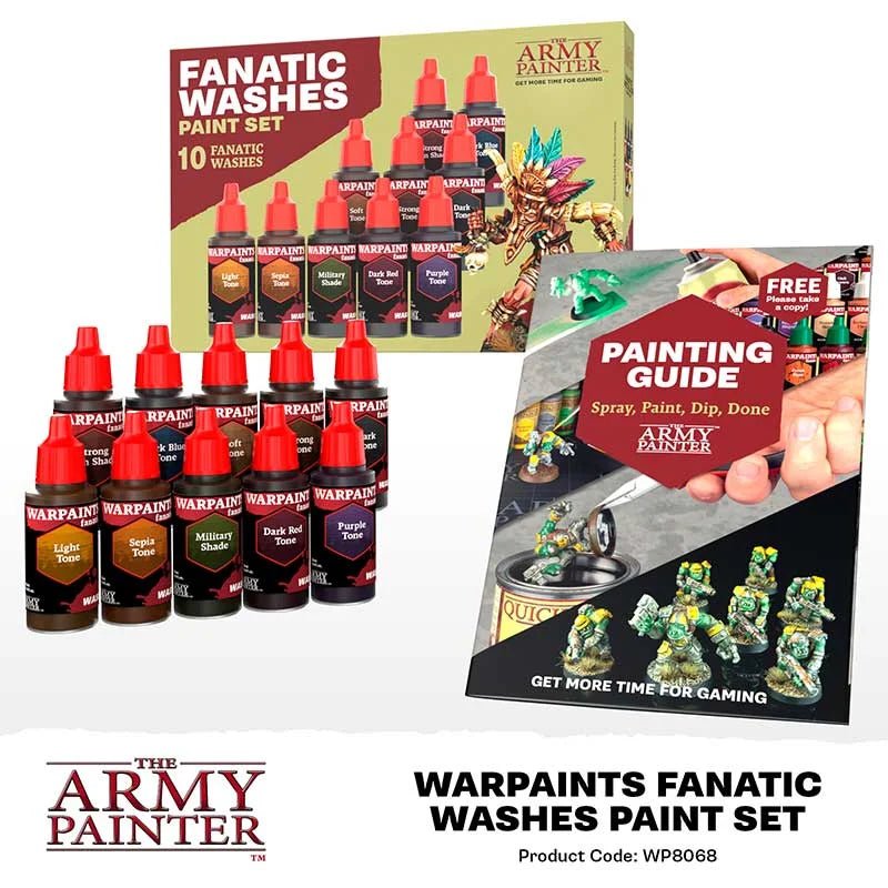 The Army Painter – Warpaints Fanatic Washes Paint Set | Vorbestellung - Spielefürst