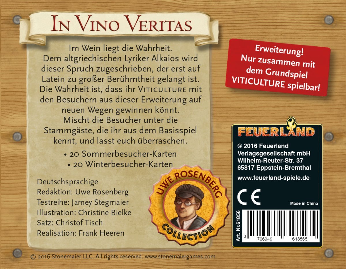 Viticulture: In Vino Veritas *Mängelexemplar* - Spielefürst